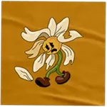 Sticker sad flower